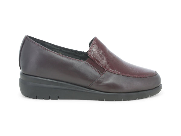 Melluso donna mocassino comfort in pelle bordeaux K55234-217766